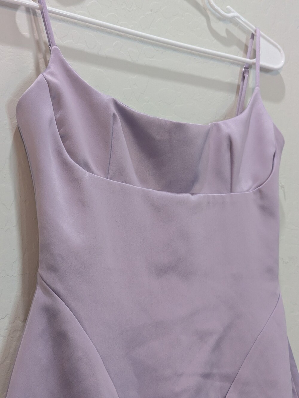 House of CB Helena Feather Trim Satin Midi Dress - Size S - Picture 5 of 11